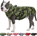 Dog Winter Jacket - 3X Large, Warm Zip Up Snowsuit Dog Harness Vest, Reflective, Water-Resistant, Camouflage