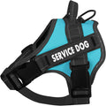 voopet Service Dog Harness, Emotional Support Pet Vest Harness, Reflective Breathable and Adjustable No-Pull ESA Dog Harness for Small Medium Large Dogs (with 4 PCS Removeable Tags)