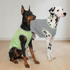 KYEESE 2Pack Dog Shirt, Lightweight Sun Protection Sleeveless Dog T Shirts for Large Dogs, Breathable Pet Reflective Tank Top Summer Dogs Clothes for Outdoor Walking, Green+Grey, 3XL
