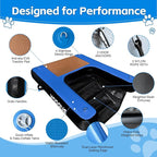 Vapaus Inflatable Dog Boat Ramp for Large Dogs – Floating Pup Ladder with Anti-Slip Surface, Portable Dog Water Ramp for Pool Dock Lake Boat – Heavy Duty Pet Boarding Platform