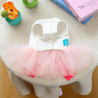 Furbabycare® Elegant Sweet Easter Puppy Dog Blingbling Princess Skirt Pet Dog Lace Cake Camisole Tutu Dress C-Doughnut X-Small