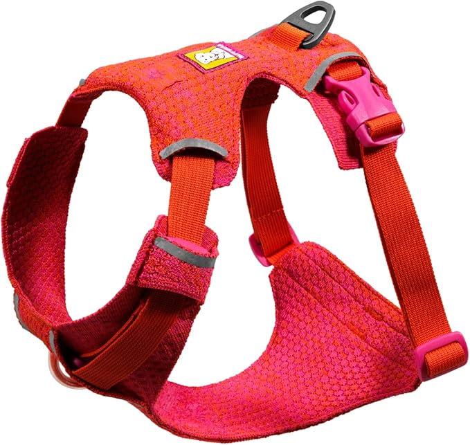 Ruffwear, Front Range Flex Dog Harness, Engineered Knit Construction for Ultimate Fit and Mobility, Lightweight Flexible Everyday Harness with Dual Leash Clips, Rose Violet, XXX-Small