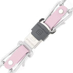 Herm Sprenger Chrome Plated Steel Dog Collar with Quick Release ClicLock Buckle and Biothane Insert Training Collar for Dogs Made in Germany (Pastel Purple, 25in x 4.0mm(Neck Size up to21-22in))