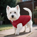 ASENKU Dog Winter Coat - Waterproof Windproof Dog Jacket, Warm Snowproof Doggie Puffer Vest for Cold Weather, Lightweight Snow Coats for Small Medium Large Dogs (XL, Red)