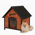 Solid Wood Dog House Comfortable Outdoor Shelter for Medium-Sized and Smaller Dog Sturdy, Durable and Easy to Clean,Can DIY,33.5’’D×30.7’’W×32.3’’H