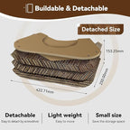 Cat Scratcher House, Cozy Cardboard Design, Safe and Secure for Kittens, Eco-Friendly,Plain Board (Triangles)