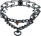 Herm Sprenger - Stainless Steel Ultra-Plus Prong Dog Training Collar - Black - 3.25 mm x 18" Neck Size; 22" Chain Length