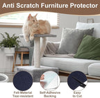 uxcell Self-Adhesive Cat Scratching Mat, 1 Roll 39.4" x 15.8" Couch Protector from Cat Claws for DIY Sofa, Wall, Doors, Cut Anti Cat Scratch Pad Carpet Mat, Dark Blue