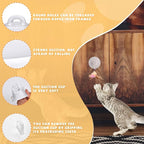 4 Pieces Cat Window Perch Suction Cup, Powerful Cat Window Bed Seat Replacement Suction Cup, Clear PVC Sucker Pads, 2 Styles