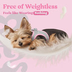 rabbitgoo Small Dog Harness, Step-in Soft Mesh Puppy Vest with Safety Buckle, Breathable Reflective Pet Harness for Small Sized Dogs, Pink & Gray S