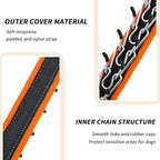 Martingale No Pull Dog Collar for Large Medium Small Dogs, Heavy Duty Nylon Reflective Adjustable Anti Pull Slip Collar with Buckle for Training Walking L Black Orange