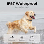 Anti-Bark Dog Training Collar, 4 Modes with 7 Sensitivity Levels, IP67 Waterproof, Rechargeable, Black