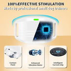 Shock Collar for Small Dogs, Electric Dog Training Collar with Remote,Tailored for 5-30lbs Small Dogs,3 Training Mode Beep, Vibration, Safe Shock(0-9) Waterproof, 1900ft Range (White, Small)