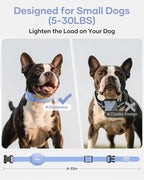 Jugbow Shock Collar for Small Dogs - 4200FT Dog Training Collar with Remote for 5-30lbs Mini Small Dogs, IPX8-Waterproof Rechargeable E-Collar with Beep (1-9), Vibration(1-3), Safe Shock(0-16)(Blue)