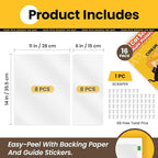 Cat Scratch Furniture Protector-16 Pack Single Side Couch Protector, Clear Anti Cat Furniture Protector, Scratch Deterrent, 16 Pack+ 68 Pins