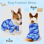 Glittme 2PACK Dog Pajamas Soft Dogs Clothes for Small Medium Dogs Elastic Cats Apparel Breathable Dog Pjs for Puppy