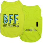 Parisian Pet Dog Shirt – 100% Cotton Shirts for Small Dogs – Sleeveless Puppy Clothes – Lightweight Pet Apparel – Breathable Soft Dog Clothes and Tank Tops - Stretchy Funny T Shirts for Dogs