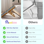 2026 Upgraded Dog Ramp for Couch, Foldable Small Dog Ramp for Sofa, 4 Adjustable Height from 13'' to 21", Portable Stable Pet Step with Non-Slip Pad, Pet Ramps Use for Couch Stairs, Walnut