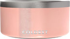 Coldest Dog Bowl - Anti Rust Metal, Non Slip, 3 Layers Insulated Stainless Steel Dog Bowls - Spill Proof & Heavy Duty - Water Bowl for Dogs, Cats, Dish Washer Safe (200 oz, Forever Pink Glitter)