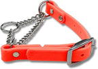 Martingale Collar for Dogs, Biothane, Stainless Steel Hardware, No Pull, Made in The USA, Professional Grade, XS, Orange