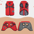 Dog Winter Coat,Warm Jacket Paded Fleece Pet Vest with Built in Harness, Windproof Reflective Cozy Adjustable Snow Pet Coat Clothes with Zipper for Small Medium Large Dogs