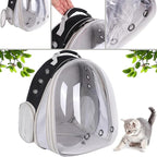 Front Expandable Large Cat Backpack Carrier, Fit up to 20 lbs, Space Capsule Bubble Window Pet Carrier Backpack for Large Fat Cat and Small Puppy