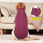 Dog Sweater Pullover Cold Weather Vest for Dogs Dog Sweatshirt & Jacket for Indoor and Outdoor Use (Small, Wine red)