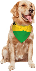 Dog Bandanas Flag of Jamaica Pet Bandana Scarf Triangle Bibs Kerchief Accessories for Dogs Cats