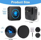 Dog Door Bell (2026 Enhanced Touch), Wireless Dog Doorbells for Potty Training – Dog Bells to Go Outside, 1000Feet Range, Waterproof Button, 55 Melodies & 5 Notification Modes(2 Buttons)