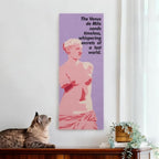 Wall Cat Scratcher for Indoor Cats - Reusable & Damage-Free Wall-Mounted Fabric Scratching, DIY for Furniture and Wall Protection (11.81''x31.50'', The Broken-Arm Venus)