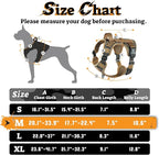 rabbitgoo Dog Harness Medium Sized No Pull, Tactical Service Pet Vest with Molle and Control Handle, Adjustable and Reflective Military Harness for Easy Walking and Training, Desert camo, M