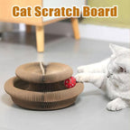 Twisty Paws Cardboard Cat Toy – 2025 Upgraded Foldable Cardboard Cat Scratcher, Durable Honeycomb Design 2-in-1 Interactive Toy for Cats’ Play, Rest & Exercise (1)