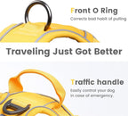 Pawaii No Pull Dog Harness with Pet ID Tag,Reflective Strips No Choke Front O Ring Breathable Mesh Adjustable Soft Padded Pet Vest with Easy Control Handle for Large Dogs