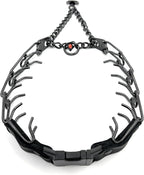 Herm Sprenger Prong Collar for Dogs Training – Quick Release Buckle & Swivel Ring for Easy Use – Made of Durable Steel Chrome Plated in Germany– 3.2mm Prongs for Large Dogs with 20-26" Neck