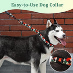 Mayerzon Martingale Dog Prong Collar for Pulling, Personalized Vintage Slip Pinch Collar with Buckle for Large Medium Small Dogs for Walking Training and Festivals(L, Pop Art)