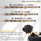 ADITYNA Heavy Duty Dog Collar for Extra-Large Dogs - Camo Big XL Collar with Handle for Training, and Walking - Wide, Thick, Tactical, Soft Neoprene Padded