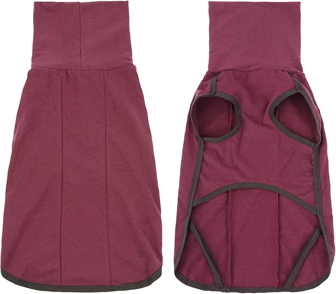 Dog Sweater Pullover Cold Weather Vest for Dogs Dog Sweatshirt & Jacket for Indoor and Outdoor Use (Small, Wine red)