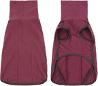 Dog Sweater Pullover Cold Weather Vest for Dogs Dog Sweatshirt & Jacket for Indoor and Outdoor Use (Large, Wine red)