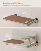 Feandrea Clickat Collection - No.007 Cat Wall Shelf, Extremely Quick Assembly, Unlimited Expandability, Replaceable Module and Felt Pad, Cat Wall Furniture