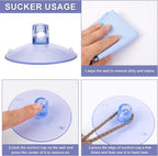 4 Pieces Cat Window Perch Suction Cup Cat Window Bed Suction Cup Replacement Suckers for Hammock Hanging Pet Supplies Indoors