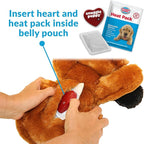 Snuggle Puppy Original Heartbeat Puppy Toy with Real-Feel Pulse & Heat Pack, Calming Sleep Aid for Puppy Anxiety, Crate Training, First Nights & New Puppy Transition - Biscuit