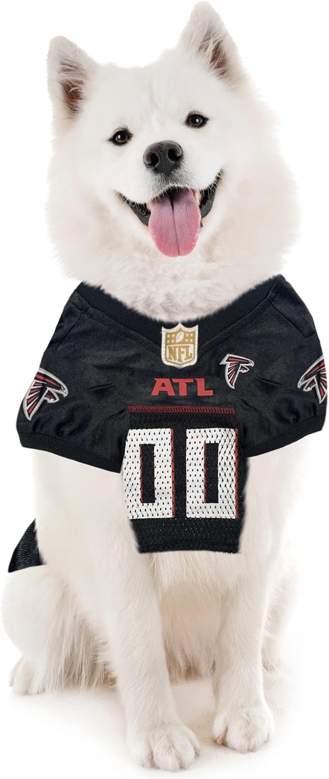 Pets First NFL Atlanta Falcons Dog Jersey, Size Large, Football Shirt Costume for Pet, Dog Sports T-Shirt, NFL Team Clothing for Cats, Licensed Pet Apparel Available in 7 Sizes and 32 Teams