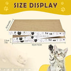 3 Pack Cardboard Cat Scratcher Refill Cat Scratch Pad Durable Cat Scratchers for Indoor Cats Kitten 16.5 x 8 x1 Inch Reversible Cat Scratching Board to Protect The Furniture (Lovely Pets)