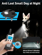 Small Dog Shock Collar, Tailored for Small Dogs 5-15lbs & Medium, Lightest Training Collar with Beep Vibration, Light for Night Walks, 3300Ft Rechargeable E Collar with Remote IPX7 Waterproof