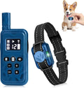 Small No Shock Dog Training Collar for Small Dogs 5-15lbs, Strong Vibrating Dog Collar Beep and Vibrate Only, Safe Lock Waterproof Rechargeable Vibration Collars for Dogs-No Prongs,Blue