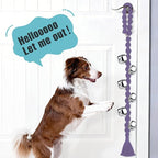 COOYOO Dog Bells to Go Outside, Premium Quality Potty Training Dog Door Bell, Yarn Handwoven Dog Bell, Adjustable Housetraining Hanging Bell-6 Extra Large Loud 1.5 DoorBells