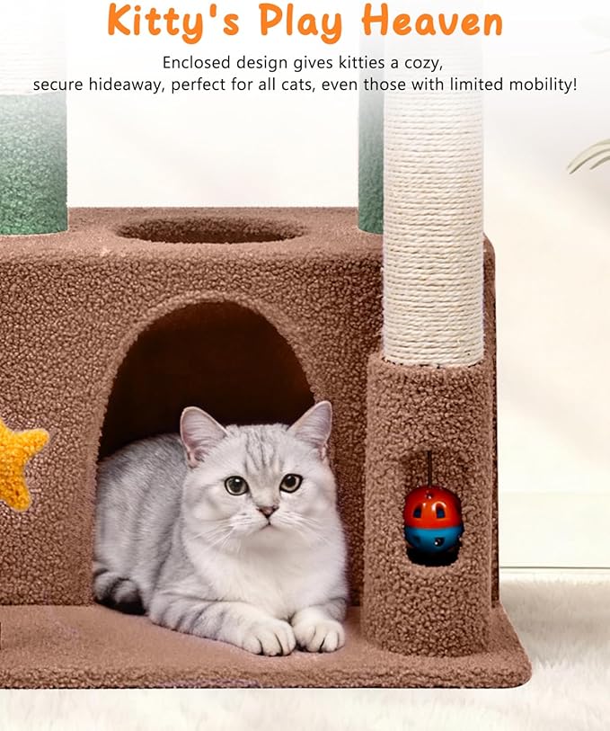 Bundle-2 Items:Maine Coon Cat Tree+Small Cat Tree