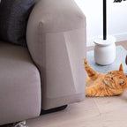 8 Pack Furniture Protector from Pet, Self-Adhesive Furniture Scratch Guards, Cat Scratch Couch Protectors Pad with 40 Pins (5.9" x 19.7"), Transparent (LJ-CJ-121407)