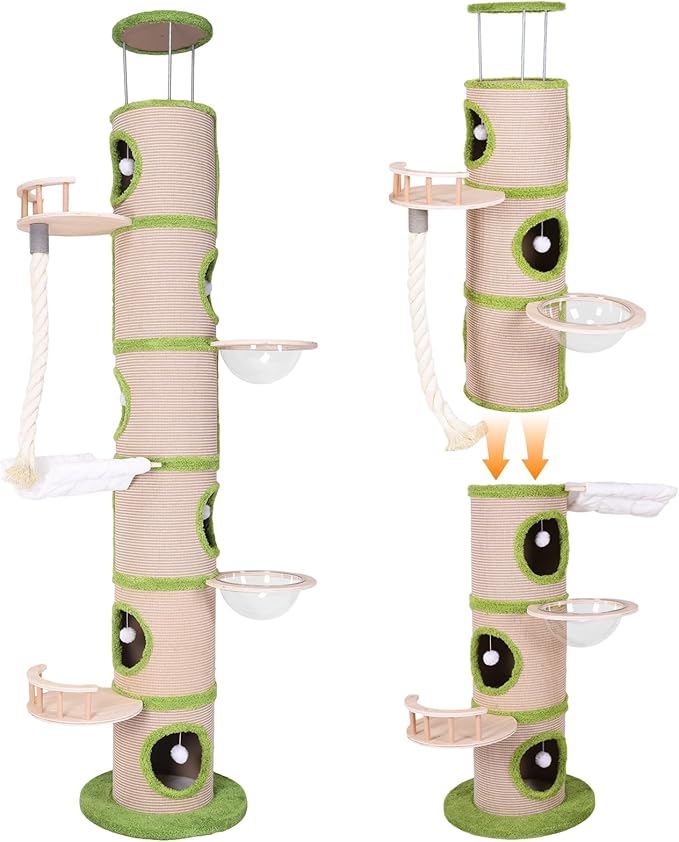 Generic Forest Large Cat Tree with Sisal Scratching Pad Cat Climbing Frame Super Large Cat Tree Tower for Indoor Kittens