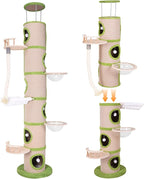 Generic Tall Cat Tree Tower with Sisal Scratching Pad Cat Climbing Frame Super Large Cat Tree Tower for Indoor Cats Adults